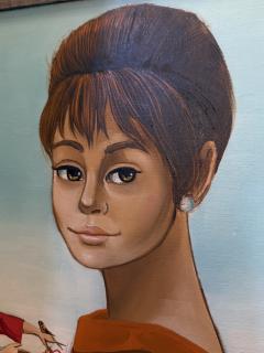 JEAN PIERRE SERRIER FRENCH SURREALIST FEMALE PORTRAIT LANDSCAPE BY JEAN PIERRE SERRIER - 4453177