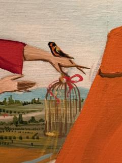 JEAN PIERRE SERRIER FRENCH SURREALIST FEMALE PORTRAIT LANDSCAPE BY JEAN PIERRE SERRIER - 4453179