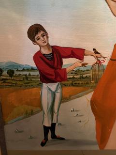 JEAN PIERRE SERRIER FRENCH SURREALIST FEMALE PORTRAIT LANDSCAPE BY JEAN PIERRE SERRIER - 4453181