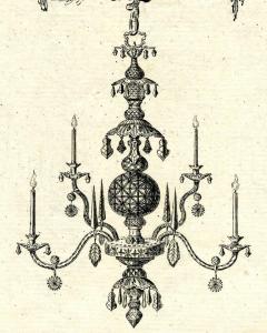 JEROM JOHNSON A GEORGE II CUT GLASS CHANDELIER ATTRIBUTED TO JEROM JOHNSON - 4346988