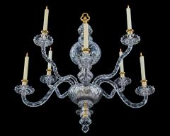 JEROM JOHNSON A GEORGE II CUT GLASS CHANDELIER ATTRIBUTED TO JEROM JOHNSON - 4346994