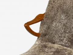 JIO M bler Chaise Lounge Gray Shearling Elm Sweden 1960s - 4595674