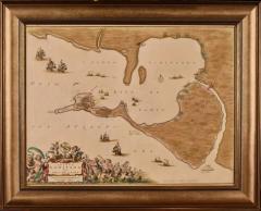 JOHANNES BLAEU Cadiz Island A Framed 17th Century Hand colored Map from Blaeus Atlas Major - 3041192