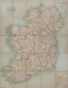 JOHN BARTHOLOMEW The Tourists Map of Ireland by JOHN BARTHOLOMEW - 2836006