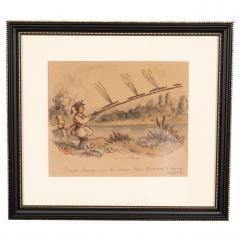 JOHN LEECH Framed Watercolor By Illustrator John Leech - 4138849