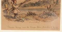 JOHN LEECH Framed Watercolor By Illustrator John Leech - 4138883