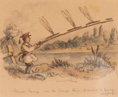 JOHN LEECH Framed Watercolor By Illustrator John Leech - 4139035