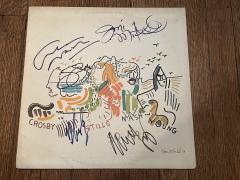JONI MITCHELL DAVID CROSBY STEVE STILLS GRAHAM NASH NEIL YOUNG AUTOGRAPHED ALBUM - 4069301