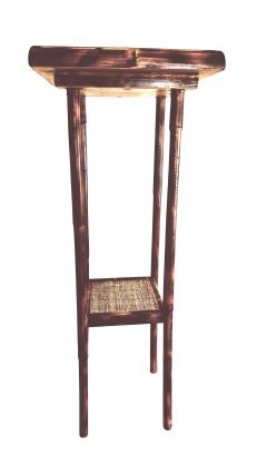 JW Custom Line Tiger Rattan Bamboo Plant Stand - 4761461