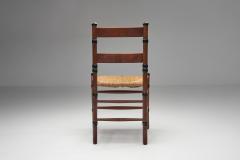 Jac Levee Wood and Wicker Chair by N V Jac Levee The Netherlands Early 20th Century - 4685200