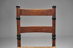 Jac Levee Wood and Wicker Chair by N V Jac Levee The Netherlands Early 20th Century - 4685203