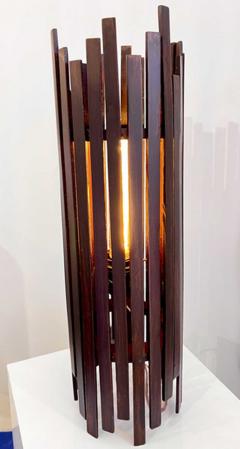 Jacaranda Strip Table Lamp 1960s Brazil - 4409645