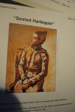 Jacinto Salvado Deco era Jacinto Salvado oil painting Harlequin model - 4636609