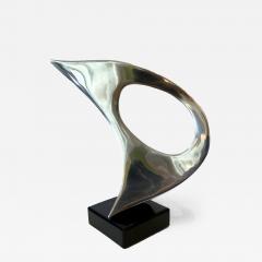 Jack Arnold Modern Chrome Sculpture with Metal Base Jack Arnold - 4214095