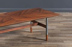 Jack Cartwright Jack Cartwright Steel Walnut Coffee Table for Founders - 3892127