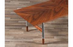 Jack Cartwright Jack Cartwright Steel Walnut Coffee Table for Founders - 3892128