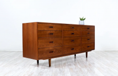 Jack Cartwright Jack Cartwright Walnut 12 Drawer Dresser for Founders Co  - 2533203