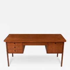 Jack Cartwright Jack Cartwright Walnut Cane Executive Desk for Founders Co  - 3110848