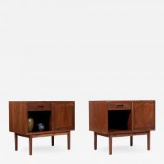 Jack Cartwright Jack Cartwright Walnut Night Stands for Founders Co  - 2530179
