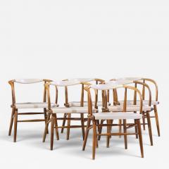 Jack Cartwright Jack Cartwright for Boling Chair Co Mid Century Walnut Dining Chair Set of 6 - 4683883