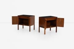 Jack Cartwright Jack Cartwright for Founders Furniture Walnut and Slate Nightstands 1960 - 4207296