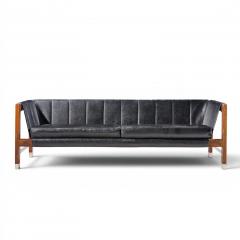 Jack Cartwright Jack Cartwright for Founders Mid Century Rosewood Leather Sling Sofa - 4651025