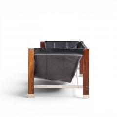 Jack Cartwright Jack Cartwright for Founders Mid Century Rosewood Leather Sling Sofa - 4651028
