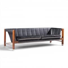 Jack Cartwright Jack Cartwright for Founders Mid Century Rosewood Leather Sling Sofa - 4651430