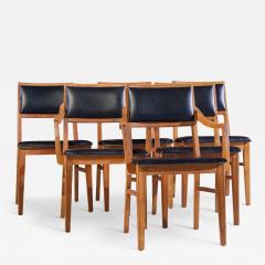 Jack Cartwright Jack Cartwright for Founders Mid Century Walnut Dining Chairs Set of 6 - 4444041