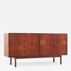 Jack Cartwright Jack Cartwright for Founders Mid Century Walnut Lowboy Dresser - 3688992