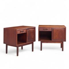 Jack Cartwright Jack Cartwright for Founders Mid Century Walnut Nightstands Pair - 4255429