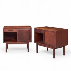 Jack Cartwright Jack Cartwright for Founders Mid Century Walnut Nightstands Pair - 4255430