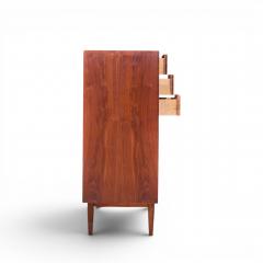 Jack Cartwright Jack Cartwright for Founders Mid Century Walnut and Cane Bar Cabinet - 4569259