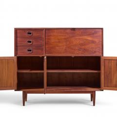 Jack Cartwright Jack Cartwright for Founders Mid Century Walnut and Cane Bar Cabinet - 4569268
