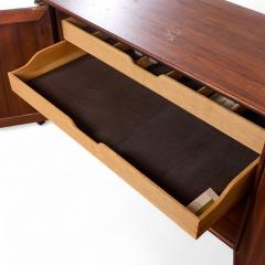 Jack Cartwright Jack Cartwright for Founders Mid Century Walnut and Cane Front Credenza - 4291500