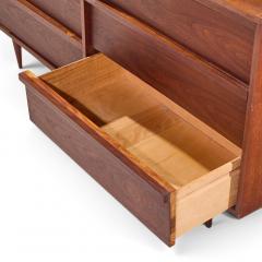 Jack Cartwright Jack Cartwright for Founders Style Mid Century Walnut Credenza with Hutch - 4574453