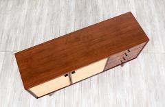 Jack Cartwright Mid Century Modern Walnut Cane Credenza by Jack Cartwright for Founders - 3228044