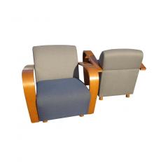 Jack Cartwright Pair of Art Deco Style Jack Cartwright Lounge Chairs - 2422280