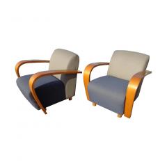 Jack Cartwright Pair of Art Deco Style Jack Cartwright Lounge Chairs - 2422281