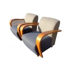 Jack Cartwright Pair of Art Deco Style Jack Cartwright Lounge Chairs - 2422282