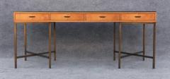Jack Cartwright Restored Chestnut Bronze 4 Drawer Large Desk by Jack Cartwright for Founders - 3523427