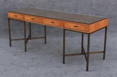 Jack Cartwright Restored Chestnut Bronze 4 Drawer Large Desk by Jack Cartwright for Founders - 3523432