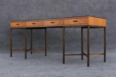 Jack Cartwright Restored Chestnut Bronze 4 Drawer Large Desk by Jack Cartwright for Founders - 3523453