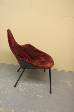 Jack Lenor Larsen Fabric Covered Mid Century Lounge Chair - 2762885