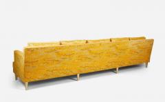 Jack Lenor Larsen Jack Lenor Larsen 5 Seat Sofa on Brass Legs - 1215195