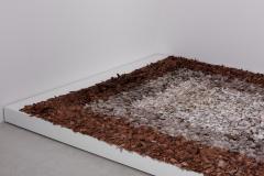 Jack Lenor Larsen One of a kind Hand Loomed Leather Carpet by Jack Lenor Larsen Harry Flitterman - 1366101