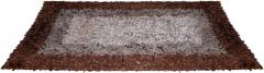 Jack Lenor Larsen One of a kind Hand Loomed Leather Carpet by Jack Lenor Larsen Harry Flitterman - 1367706