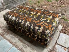 Jack Lenor Larsen Stunning Jack Lenor Larsen style Ottoman Mid Century Modern - 4159930