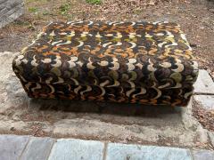 Jack Lenor Larsen Stunning Jack Lenor Larsen style Ottoman Mid Century Modern - 4159964
