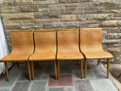 Jack Van der Molen Set 5 Jack Van Der Molen Cane Back Dining Chair Mid Century Modern - 4696885